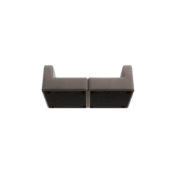 2-Sitzer Kombi -TASI- Farbe Shitake - Stoff: kvadrat Melange Nap