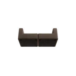 2-Sitzer Kombi -TASI- Farbe Shitake - Stoff: Boucla