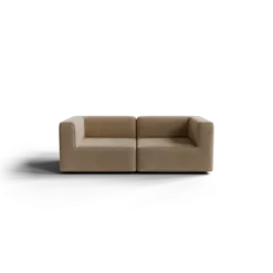 2-Sitzer Kombi -TASI- Farbe Shitake - Stoff: kvadrat Moss
