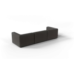 3-Sitzer Kombi -TASI- Farbe Taupe - Stoff: Boucla