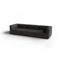 3-Sitzer Kombi -TASI- Farbe Taupe - Stoff: Boucla