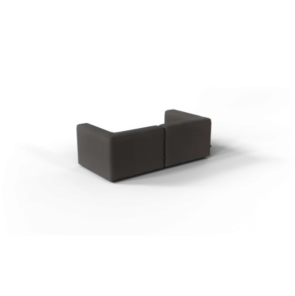 2-Sitzer Kombi -TASI- Farbe Taupe - Stoff: Boucla