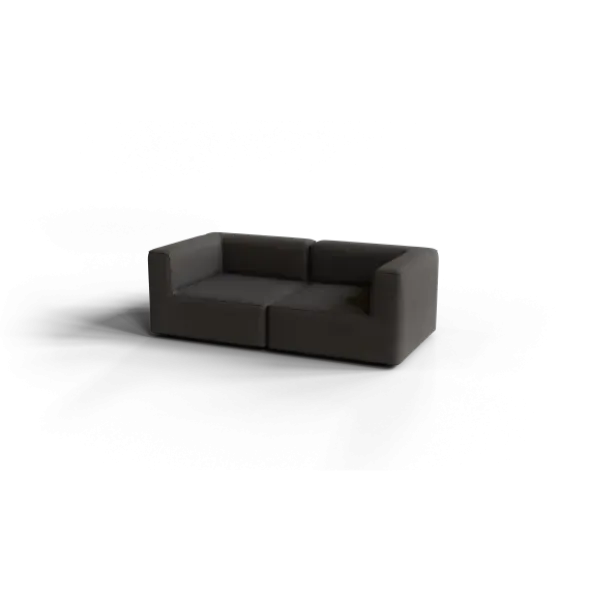 2-Sitzer Kombi -TASI- Farbe Taupe - Stoff: Boucla