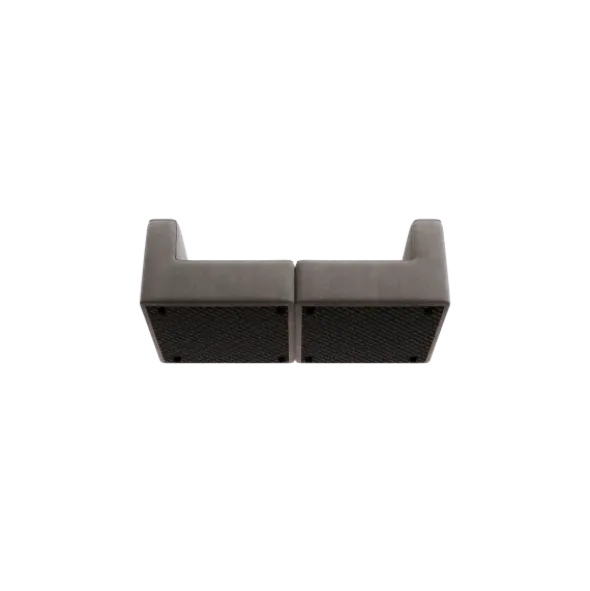 2-Sitzer Kombi -TASI- Farbe Zinc - Stoff: Pina
