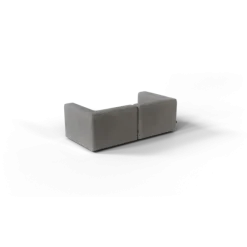 2-Sitzer Kombi -TASI- Farbe Zinc - Stoff: Pina