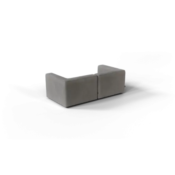 2-Sitzer Kombi -TASI- Farbe Zinc - Stoff: Pina