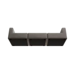 3-Sitzer Kombi -TASI- Farbe Zinc - Stoff: Pina
