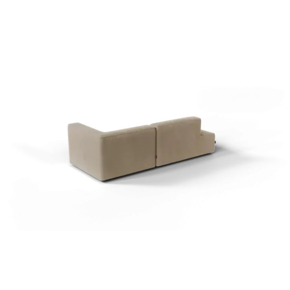 2-Sitzer Open End, links -TASI- Farbe Beige - Stoff: kvadrat Melange Nap