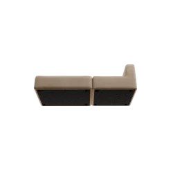 2-Sitzer Open End, links -TASI- Farbe Beige - Stoff: kvadrat Melange Nap
