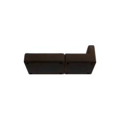 2-Sitzer Open End, links -TASI- Farbe Espresso - Stoff: Pina