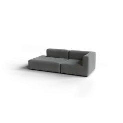 2-Sitzer Open End, links -TASI- Farbe Desert - Stoff: kvadrat Melange Nap