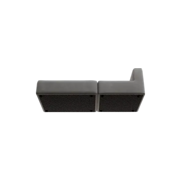 2-Sitzer Open End, links -TASI- Farbe Desert - Stoff: kvadrat Melange Nap