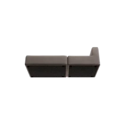 2-Sitzer Open End, links -TASI- Farbe Shitake - Stoff: kvadrat Melange Nap