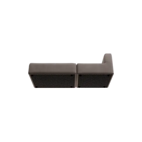 2-Sitzer Open End, links -TASI- Farbe Shitake - Stoff: kvadrat Melange Nap
