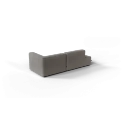 2-Sitzer Open End, links -TASI- Farbe Shitake - Stoff: kvadrat Melange Nap