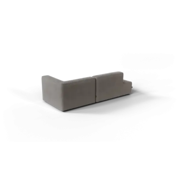 2-Sitzer Open End, links -TASI- Farbe Shitake - Stoff: kvadrat Melange Nap