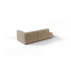 2-Sitzer Open End, links -TASI- Farbe Shitake - Stoff: kvadrat Moss