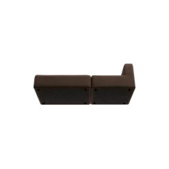 2-Sitzer Open End, links -TASI- Farbe Espresso - Stoff: kvadrat Moss