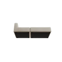 2-Sitzer Open End, rechts -TASI- Farbe Beige - Stoff: Boucla