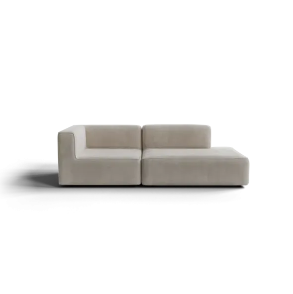 2-Sitzer Open End, rechts -TASI- Farbe Desert - Stoff: Pina