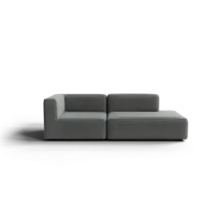 2-Sitzer Open End, rechts -TASI- Farbe Desert - Stoff: kvadrat Melange Nap