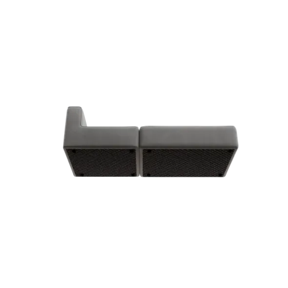2-Sitzer Open End, rechts -TASI- Farbe Desert - Stoff: kvadrat Melange Nap