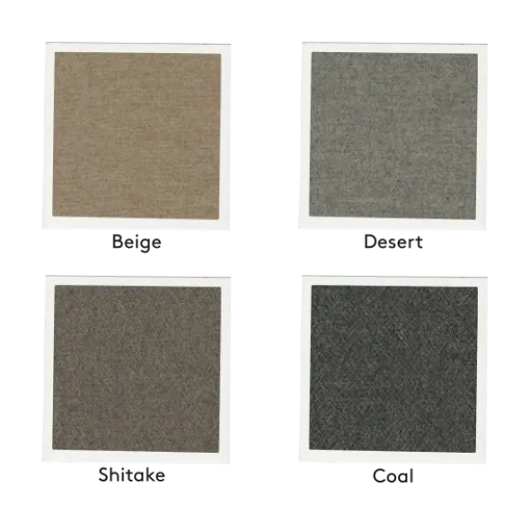 2-Sitzer Open End, rechts -TASI- Farbe Shitake - Stoff: kvadrat Melange Nap