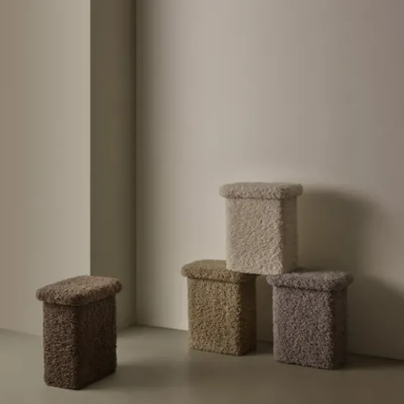T-Hocker -TEDDY- Farbe Espresso