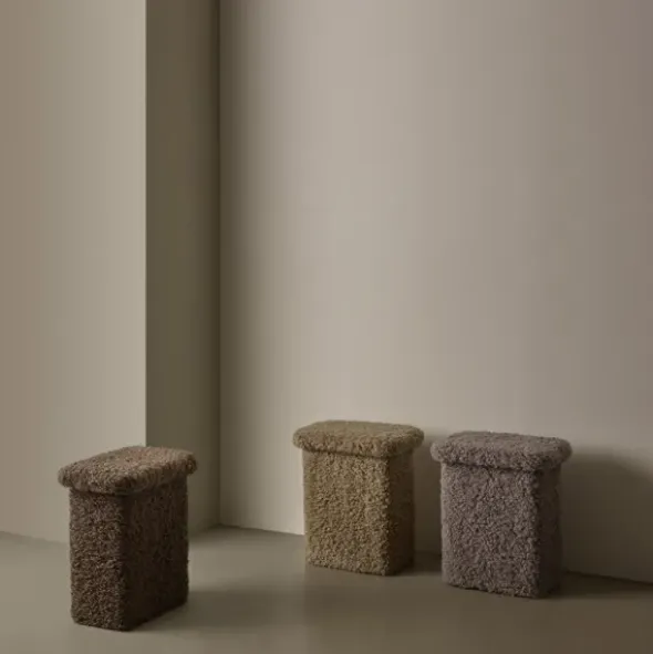T-Hocker -TEDDY- Farbe Espresso