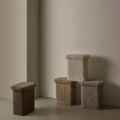 T-Hocker -TEDDY- Farbe Moonbeam