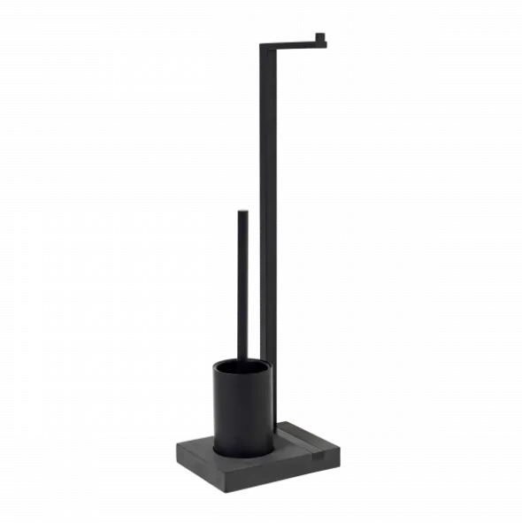 Toilettenbutler -MENOTO- für eine Rolle, Farbe Black - Größe 65 cm