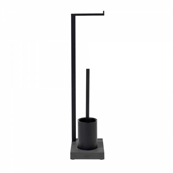 Toilettenbutler -MENOTO- für eine Rolle, Farbe Black - Größe 65 cm