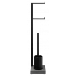 Toilettenbutler -MENOTO- für zwei Rollen, Farbe Black - Größe 73 cm