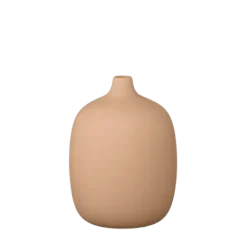 Vase -CEOLA- Farbe Amber Brown Höhe 19 cm