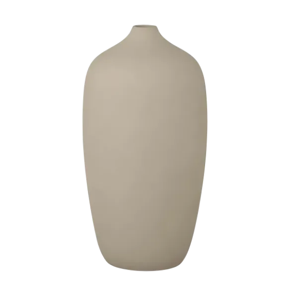 Vase -CEOLA- Farbe Indian Tan Höhe 25 cm
