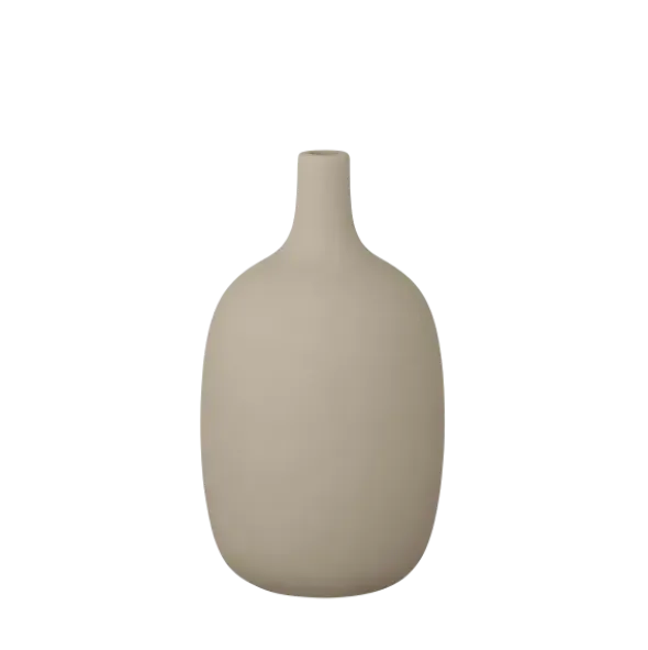 Vase -CEOLA- Farbe Indian Tan Höhe 21 cm