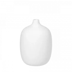 Vase -CEOLA- Farbe White Höhe 19 cm