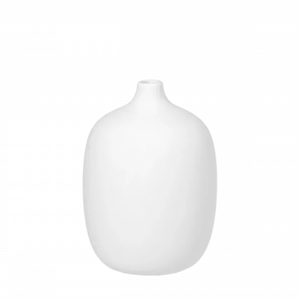 Vase -CEOLA- Farbe White Höhe 19 cm