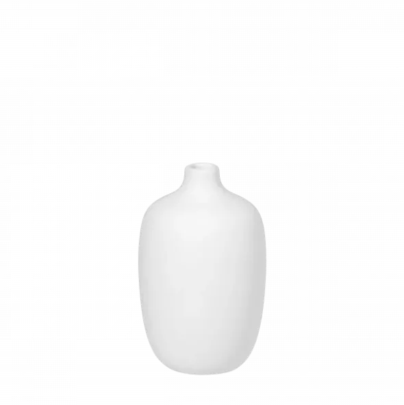 Vase -CEOLA- Farbe White Höhe 13 cm