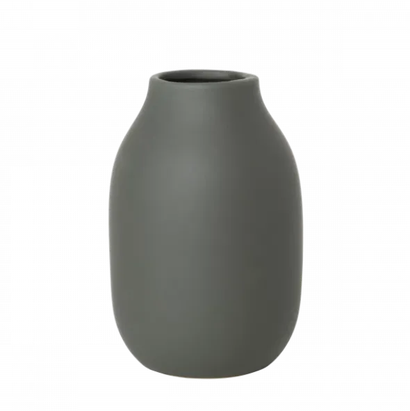 Vase -COLORA- Farbe Agave Green, soft touch - Größe S