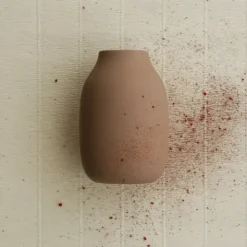 Vase -COLORA- Farbe Indian Tan, soft touch - Größe L