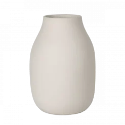 Vase -COLORA- Farbe Moonbeam, soft touch - Größe L