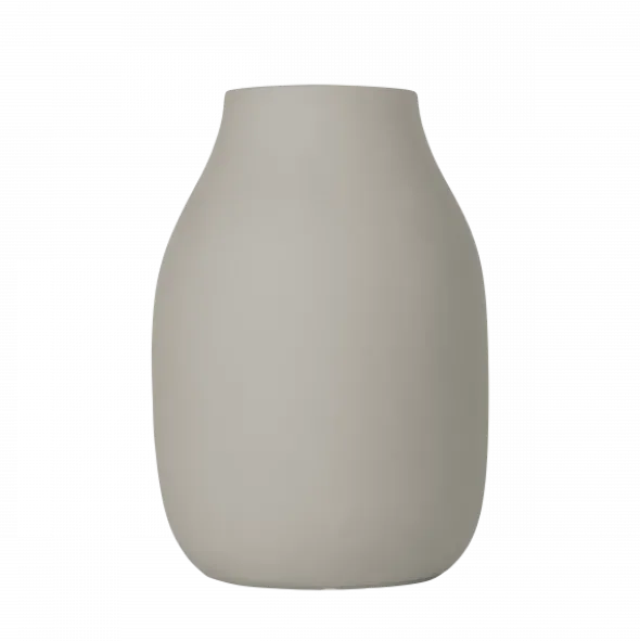 Vase -COLORA- Farbe Mourning Dove, soft touch - Größe L