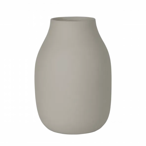 Vase -COLORA- Farbe Mourning Dove, soft touch - Größe L