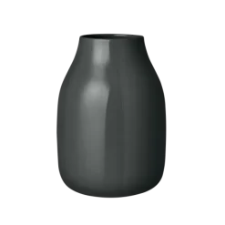Vase -COLORA- Farbe Peat, glänzend - Größe L