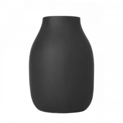 Vase -COLORA- Farbe Peat, soft touch - Größe L