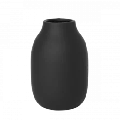 Vase -COLORA- Farbe Peat, soft touch - Größe S