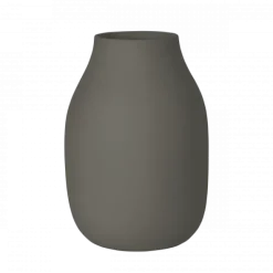 Vase -COLORA- Farbe Steel Gray, soft touch - Größe S