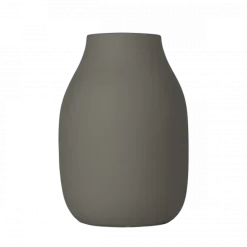 Vase -COLORA- Farbe Steel Gray, soft touch - Größe S