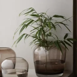 Vase -LETA- Coffee - Größe 11 cm